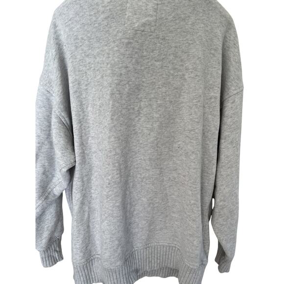 Aerie Women XS/TP Sweatshirt Top Pullover Ribbed Zipper Neck Oversized Casual - Picture 7 of 12